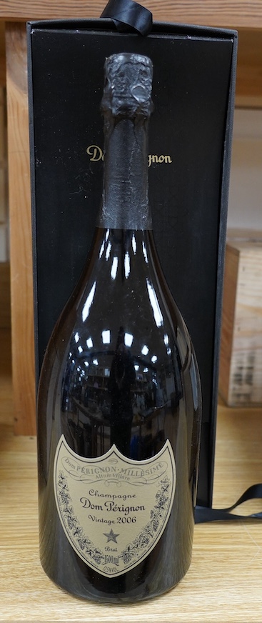 A boxed magnum of Dom Perignon champagne, Vintage 2006. Condition - good